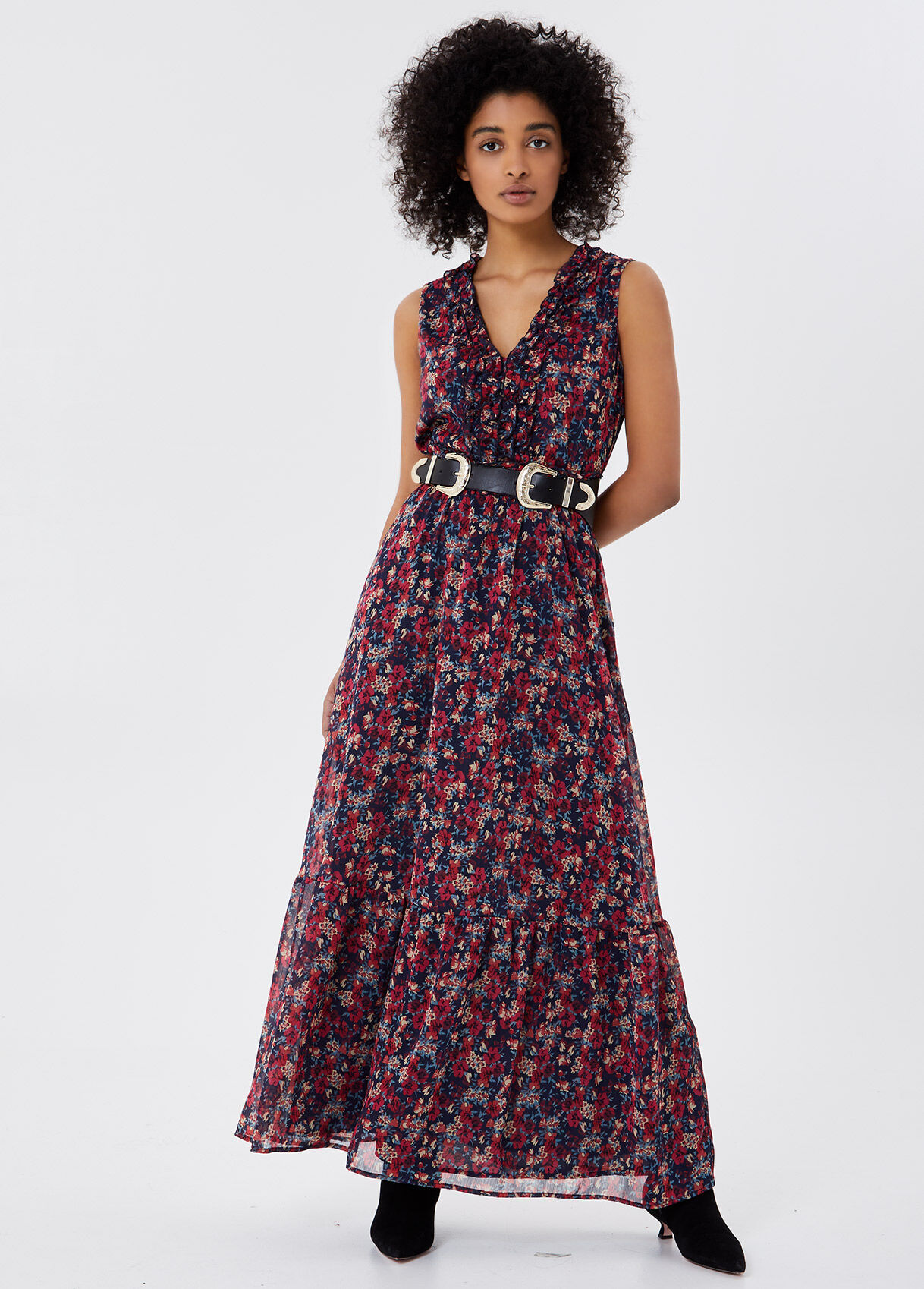 Vestito lungo con cintura online