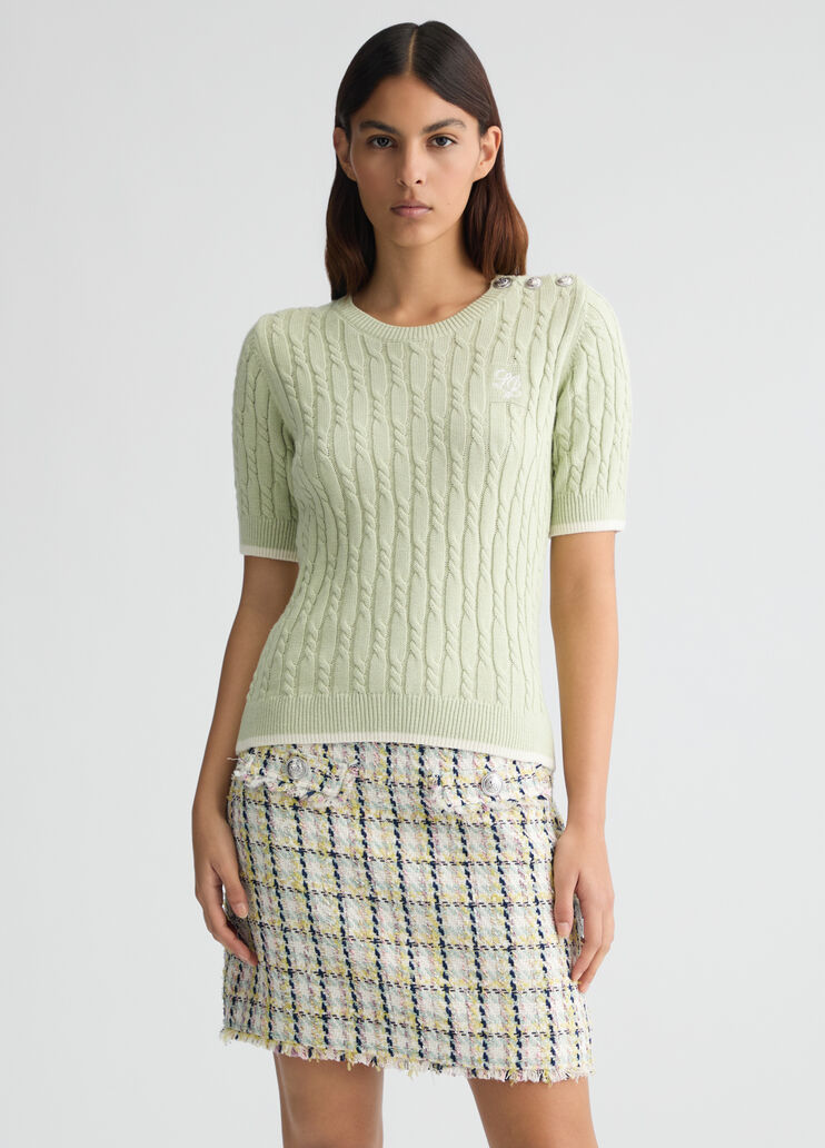 Knit T-shirt green Liu Jo - medium Knit T-shirt green Liu Jo - medium