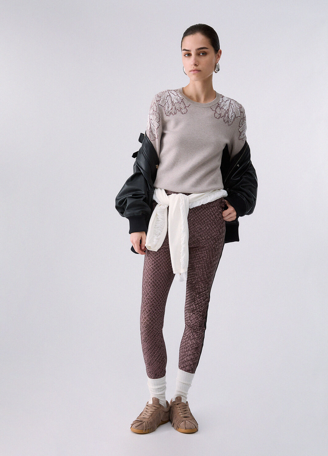 Jacquard Sweater beige Liu Jo - large image number 5
