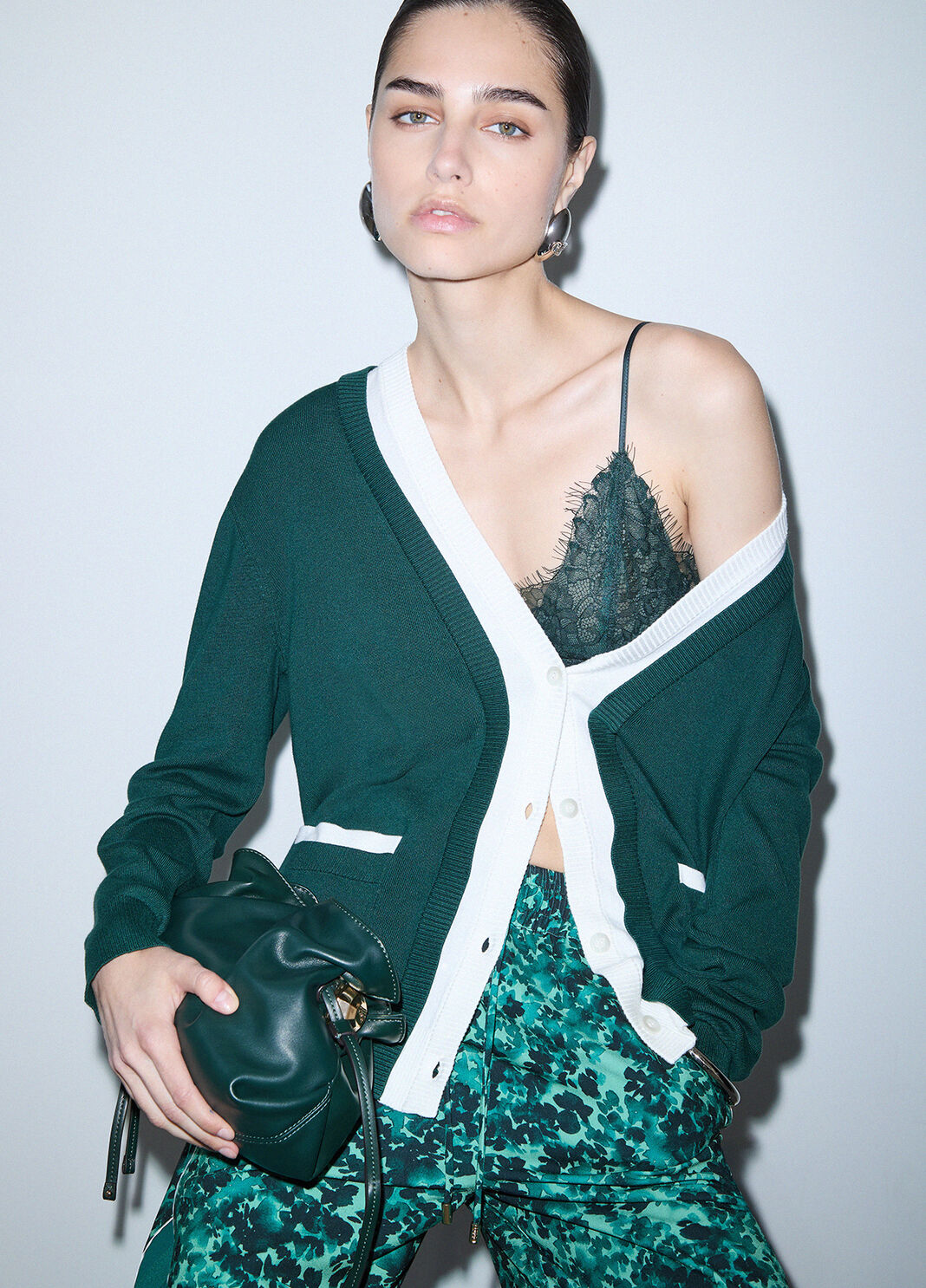 Cardigan two-tone green Liu Jo - large image number 2