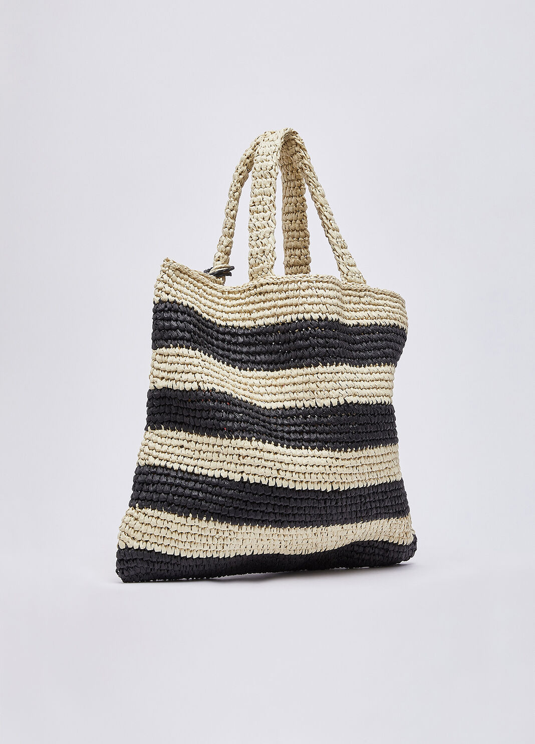 Medium striped tote bag black Liu Jo - large image number 3
