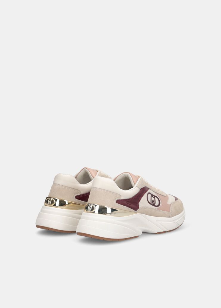 Suede and nylon sneakers beige Liu Jo - medium