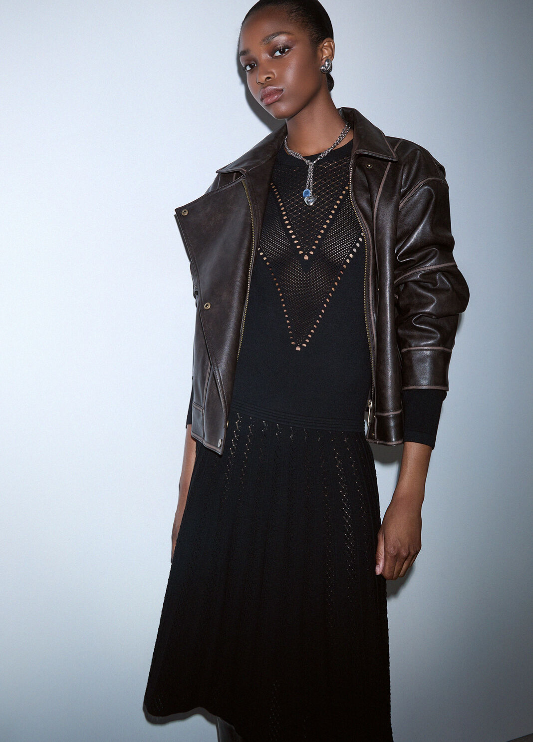 Knit Midi Dress black Liu Jo - large image number 3