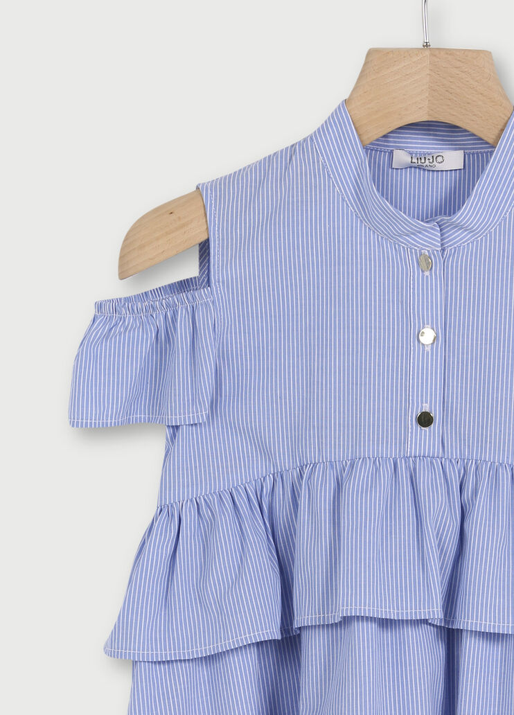 Vestito corto con cut out Azzurro Liu Jo - large image number 2