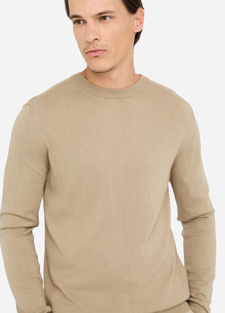 Pullover aus Baumwolle und Seide Beige Liu Jo - medium Pullover aus Baumwolle und Seide Beige Liu Jo - medium
