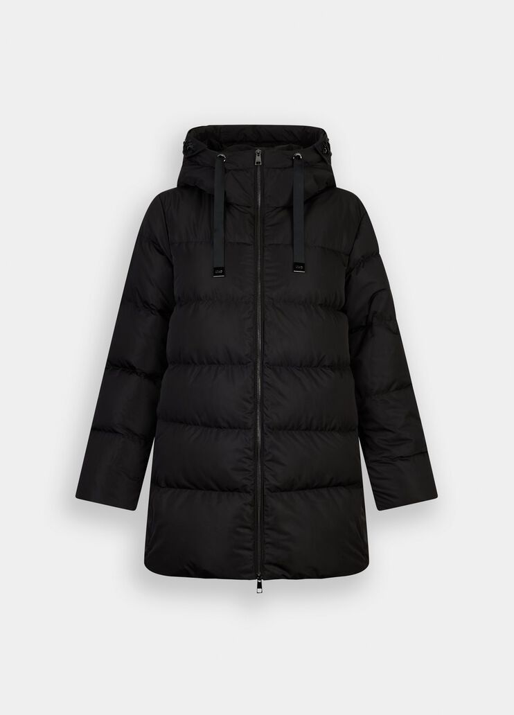 Down jacket with bejewelled embroidery black Liu Jo - large image number 6 Down jacket with bejewelled embroidery black Liu Jo - large image number 6