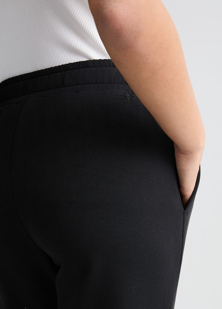 Black fleece jogging bottoms black Liu Jo - large image number 4 Black fleece jogging bottoms black Liu Jo - large image number 4