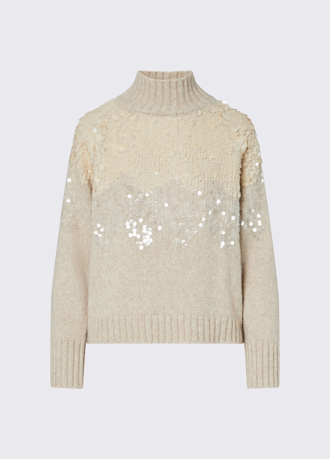 Maille en laine avec paillettes blanc Liu Jo - large image number 6