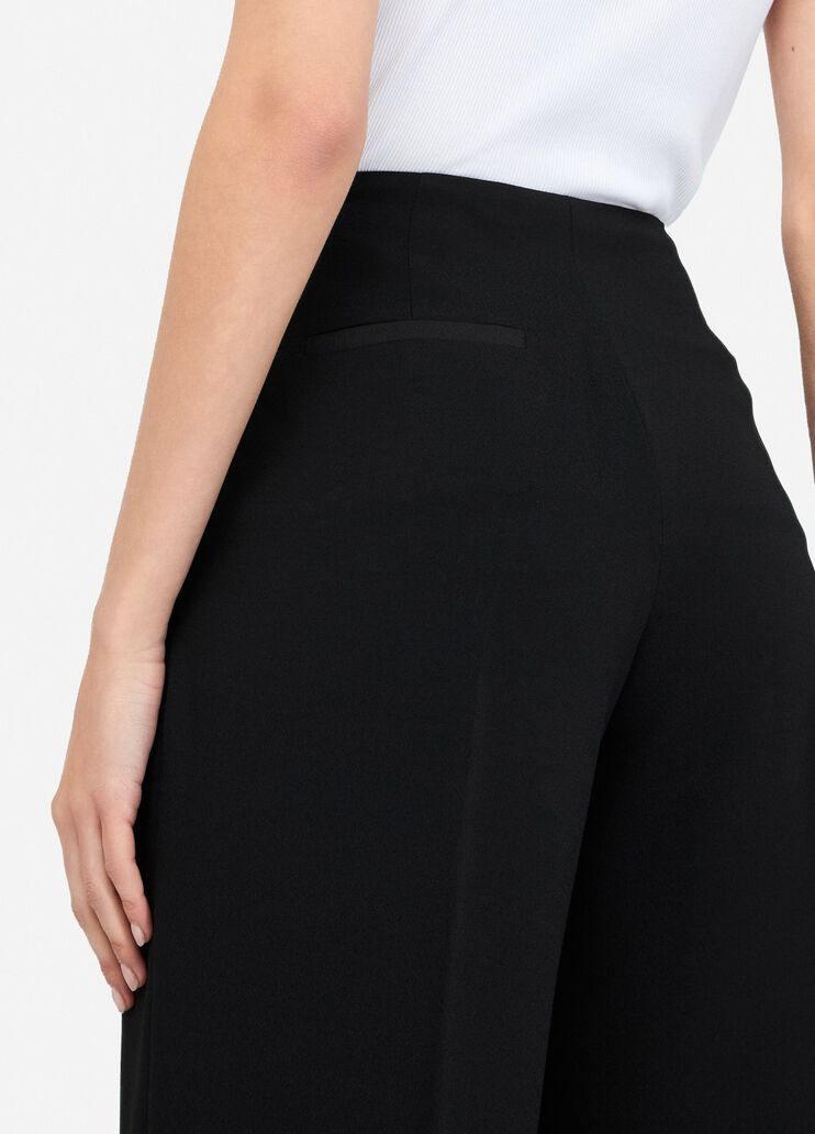 Envers satin palazzo trousers black Liu Jo - large image number 4 Envers satin palazzo trousers black Liu Jo - large image number 4