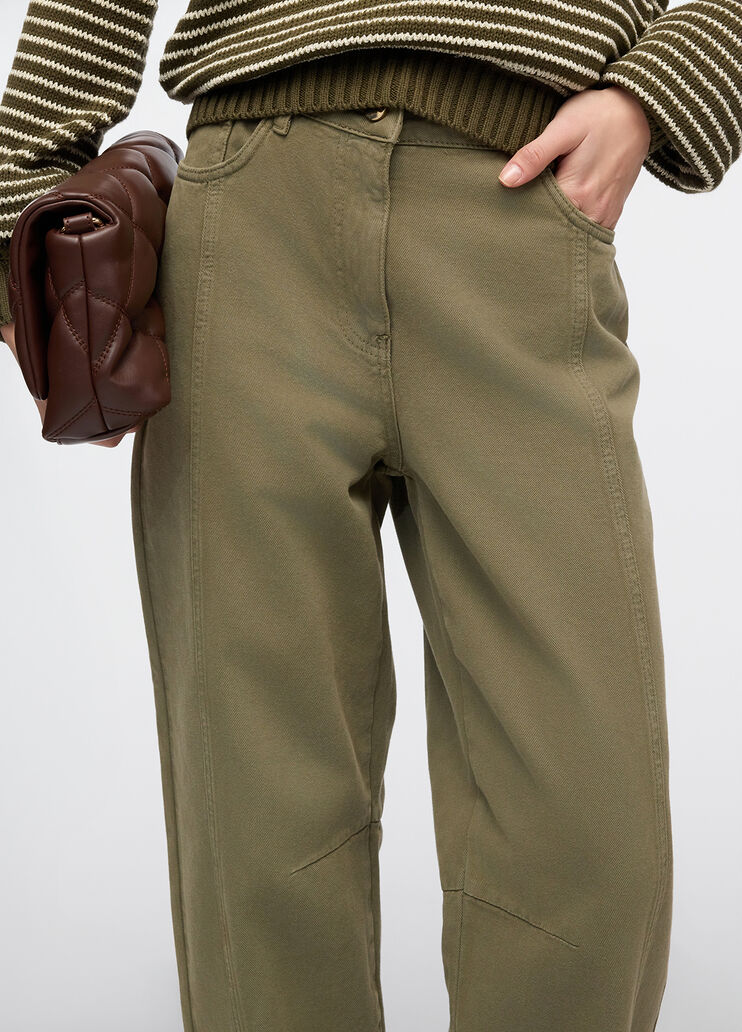 Pantaloni straight verde militare Liu Jo - medium