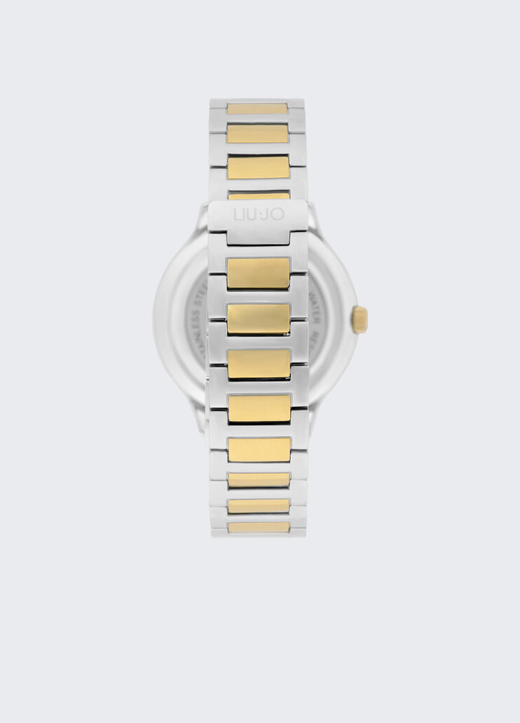 Steel watch with diamantés gold Liu Jo - large image number 1