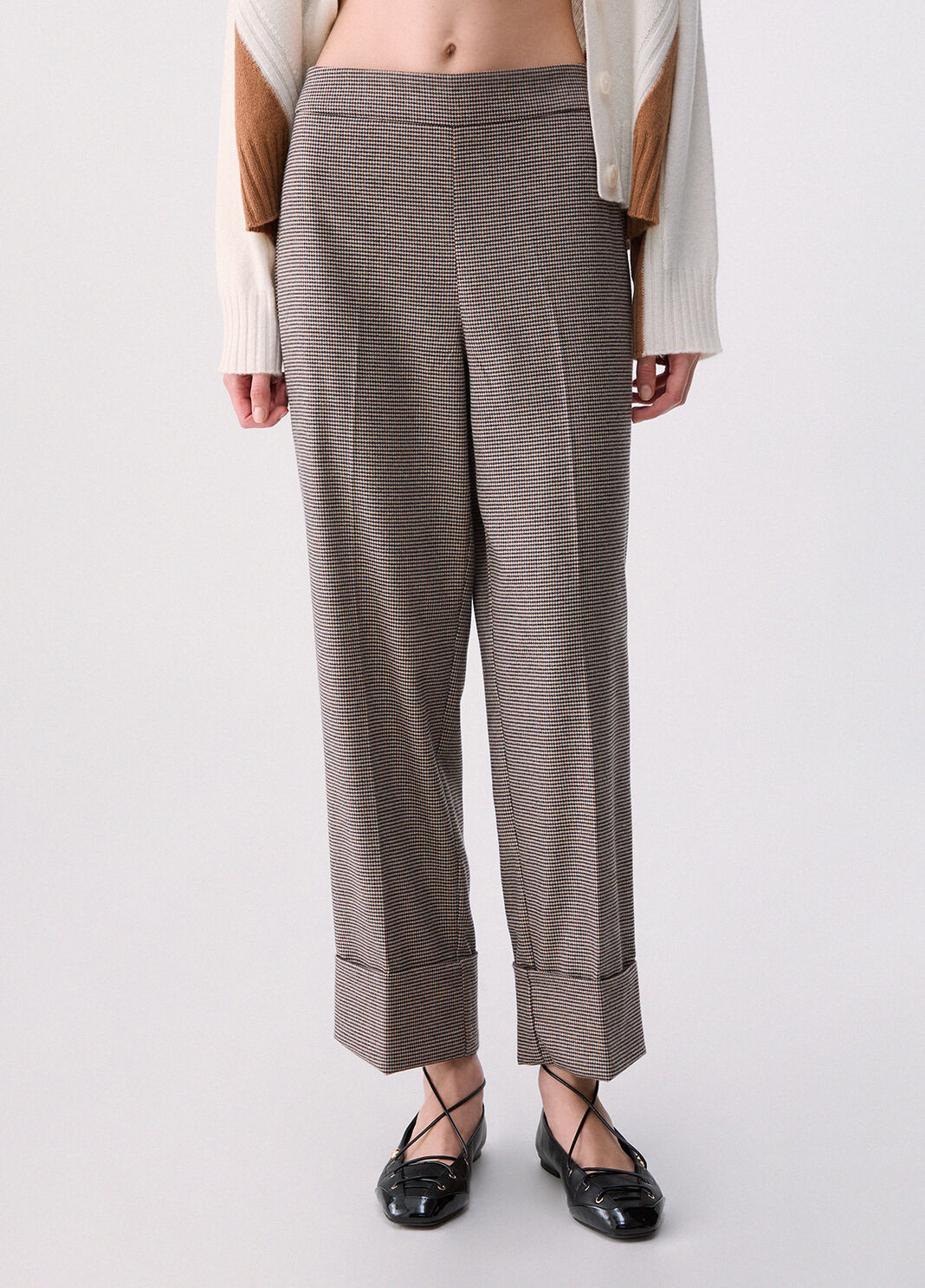 Trousers in houndstooth houndstooth Liu Jo - large image number 0