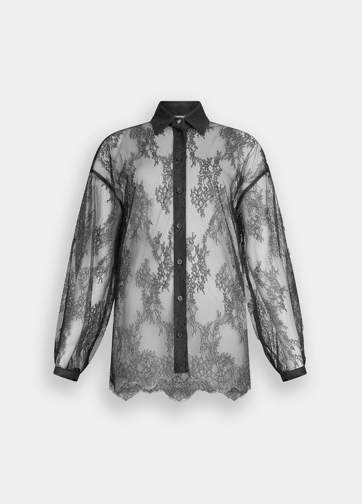 Lace shirt dark brown Liu Jo - large image number 6