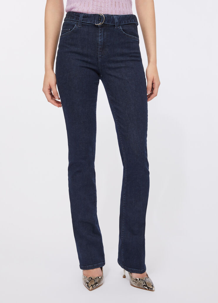 Flare-Jeans mit Gürtel Denimblau Liu Jo - large image number 0