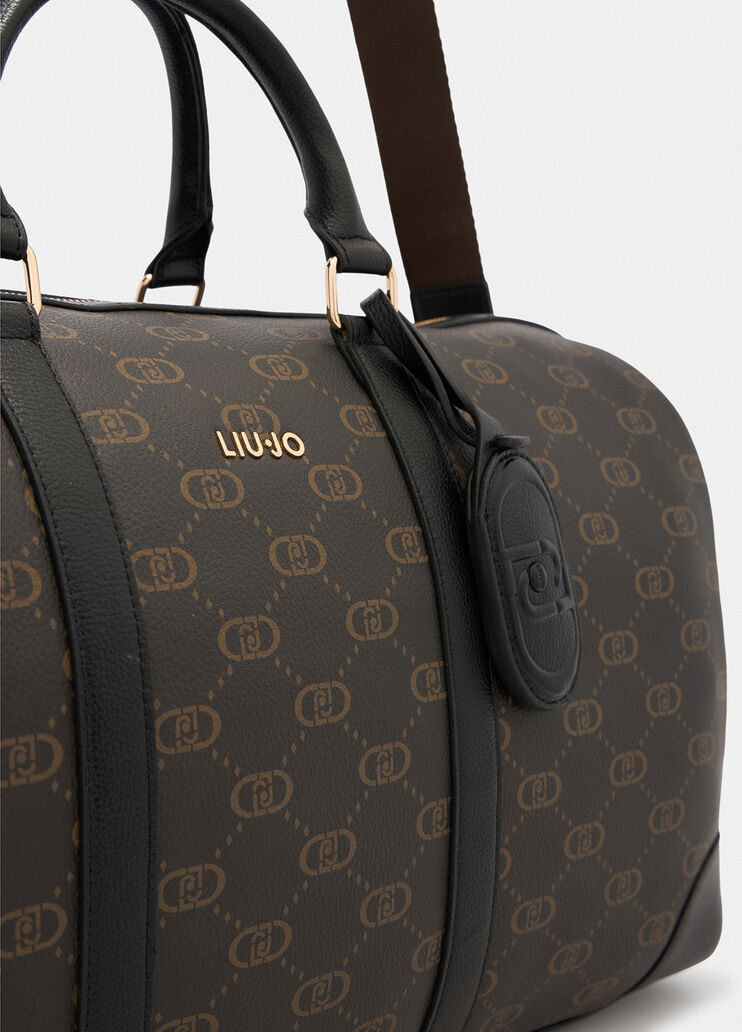Large carryall bag with logo black Liu Jo - medium