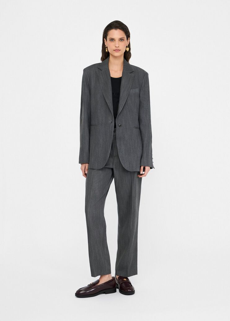 Denim blazer grey denim Liu Jo - large image number 5 Denim blazer grey denim Liu Jo - large image number 5