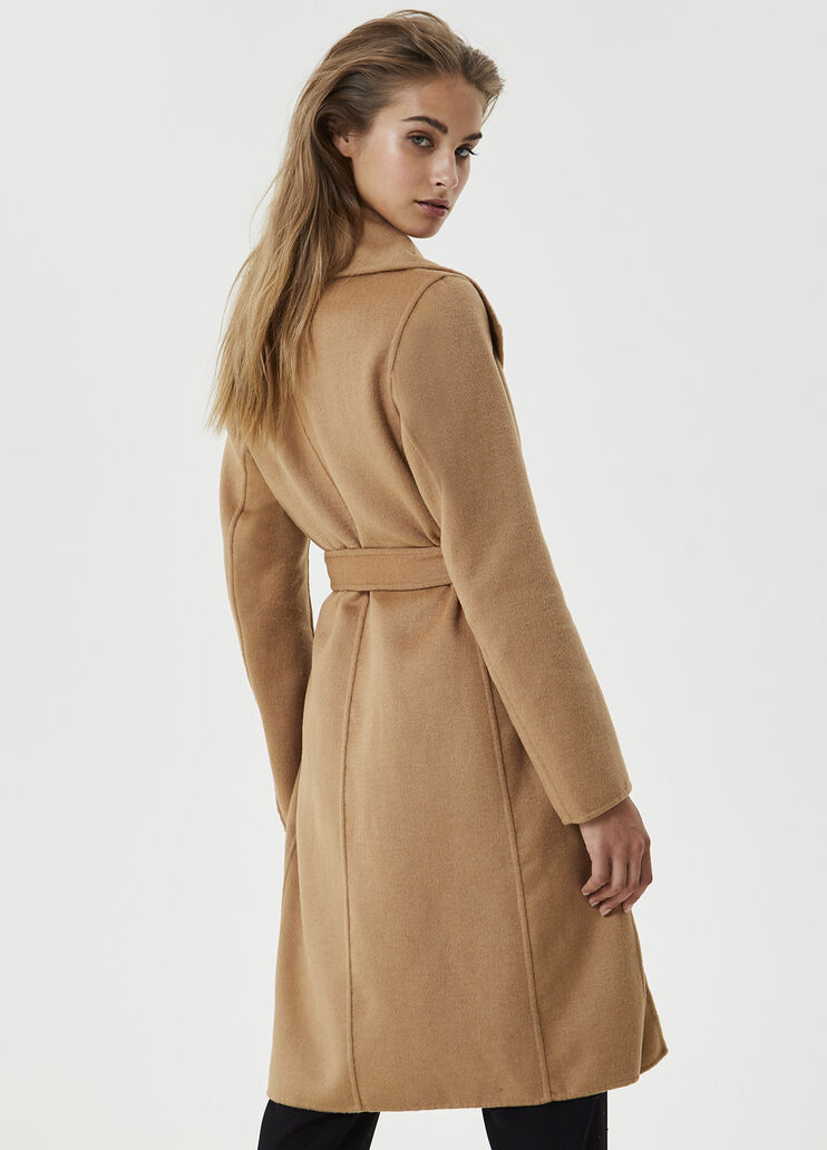 Abrigo largo con pompón Marrón Liu Jo - large image number 1