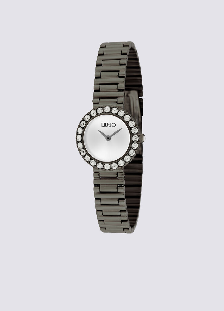 Steel watch with diamantés grey Liu Jo - large image number 0 Steel watch with diamantés grey Liu Jo - large image number 0