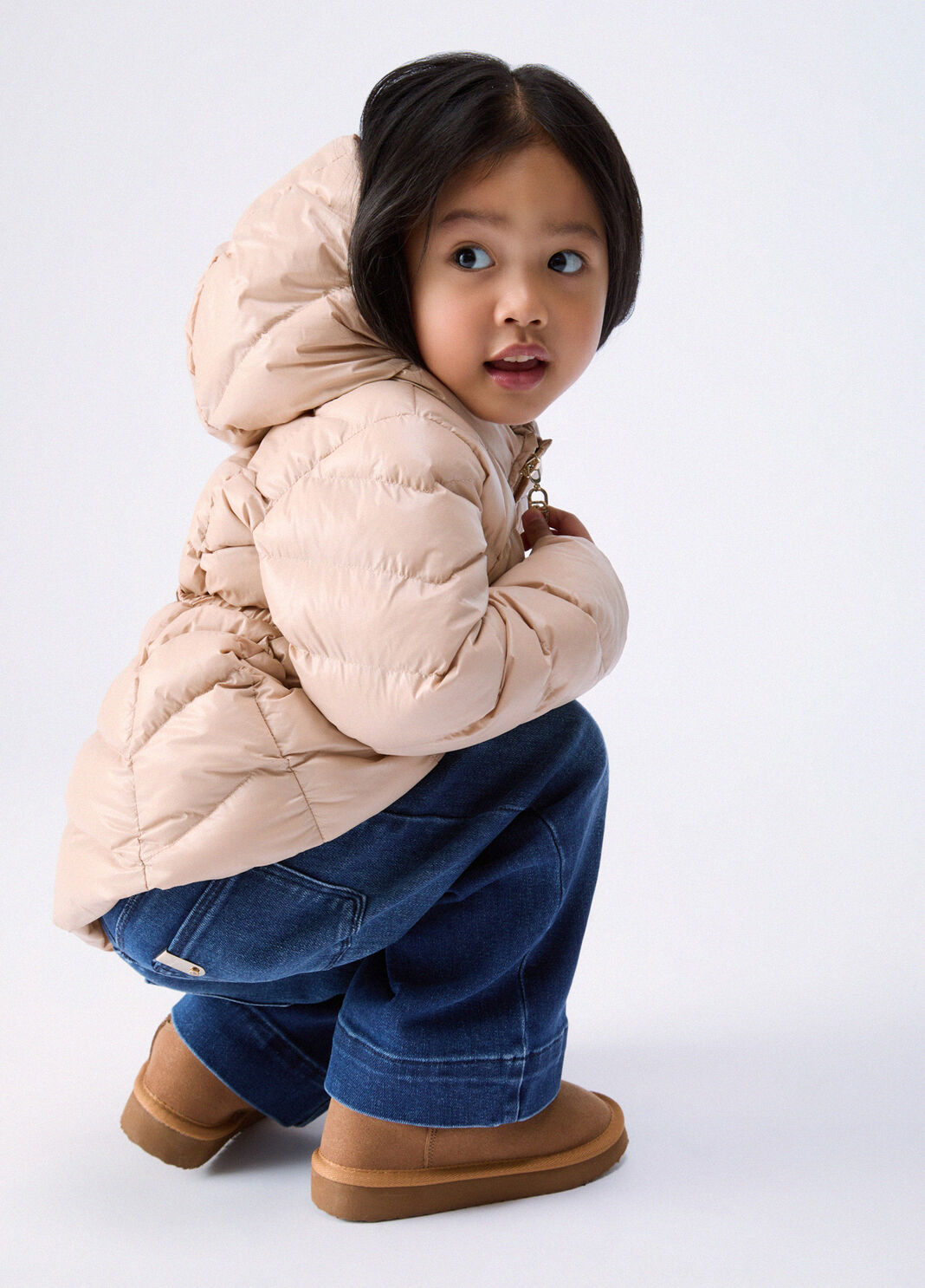 Hooded Padded Jacket beige Liu Jo - large image number 0