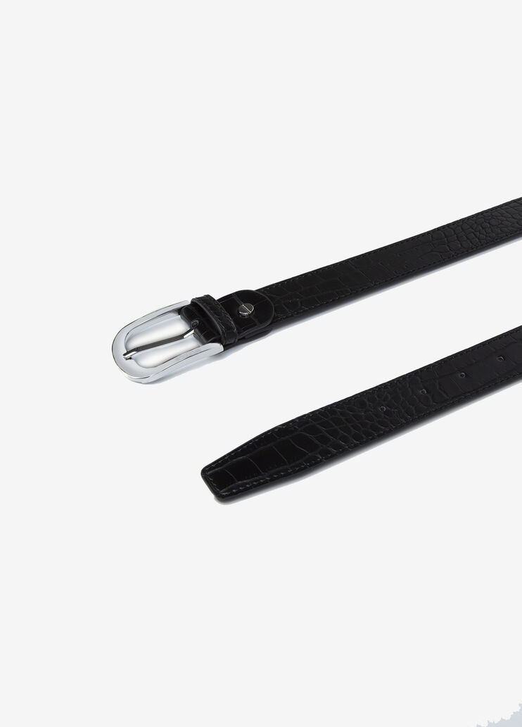 Crocodile print belt Black Liu Jo - large image number 1