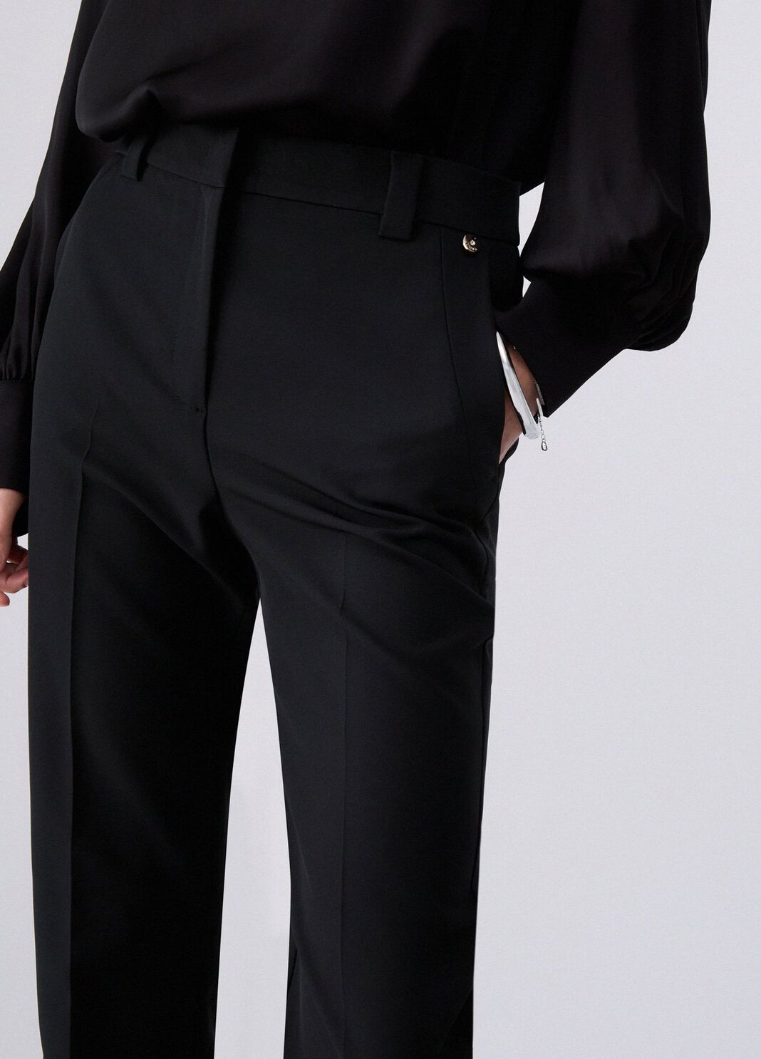 Smart flared trousers black Liu Jo - large image number 4