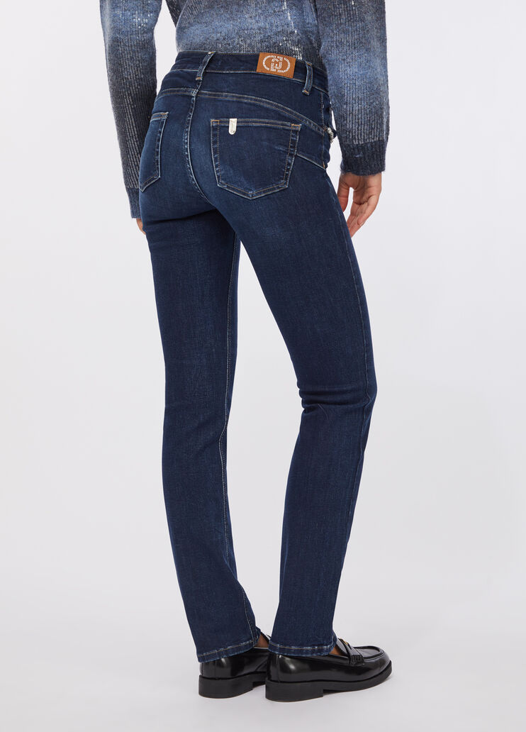 Slim-Jeans mit Rissen Dunkles Denimblau Liu Jo - large image number 1