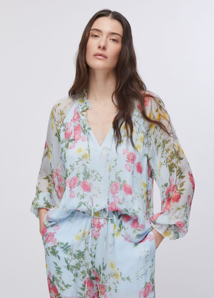 Floral blouse floral light blue Liu Jo - large image number 0