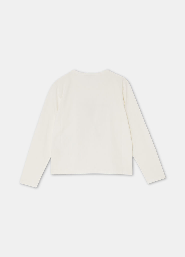 Cotton T-shirt with print white Liu Jo - large image number 3 Cotton T-shirt with print white Liu Jo - large image number 3