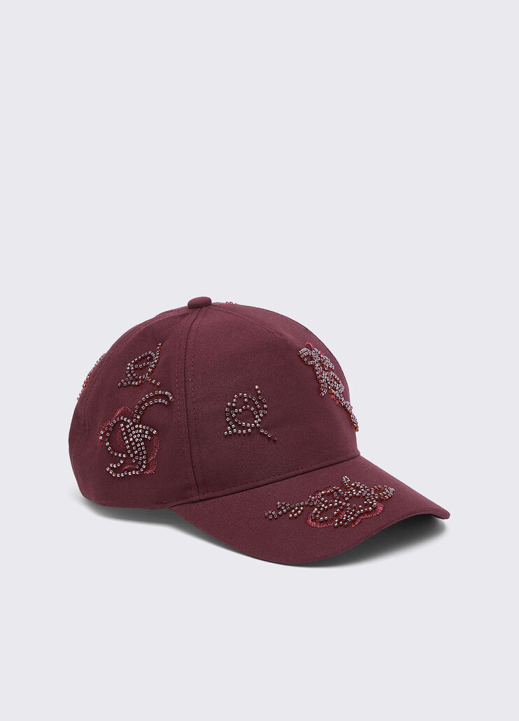 Embroidered Baseball Cap aubergine Liu Jo - medium