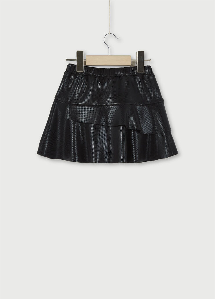 Short skirt with frills Black Liu Jo - large image number 1