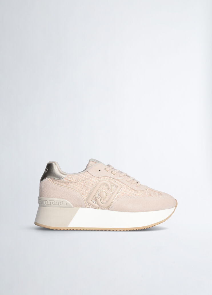 Tweed platform sneakers pink Liu Jo - medium Tweed platform sneakers pink Liu Jo - medium