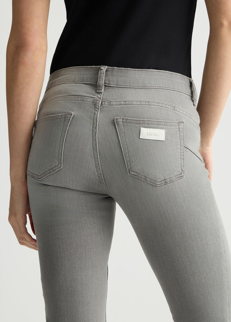 Grey bootcut jeans grey denim Liu Jo - large image number 4 Grey bootcut jeans grey denim Liu Jo - large image number 4