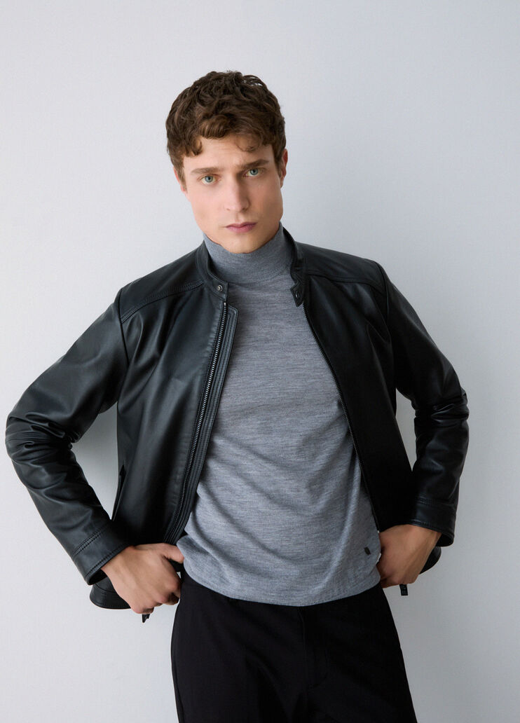 Leather Biker Jacket black Liu Jo - medium