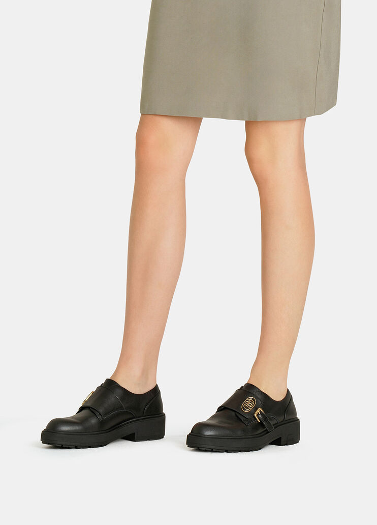 Lederschuhe mit Schnalle Schwarz Liu Jo - medium Lederschuhe mit Schnalle Schwarz Liu Jo - medium