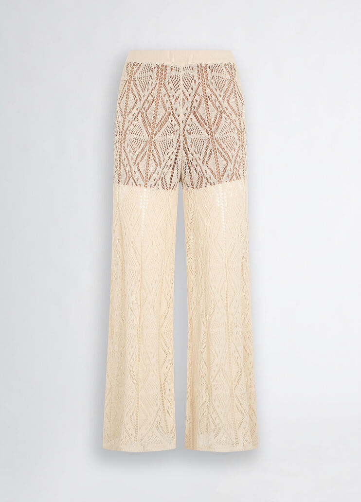Crochet trousers light beige Liu Jo - large image number 6 Crochet trousers light beige Liu Jo - large image number 6