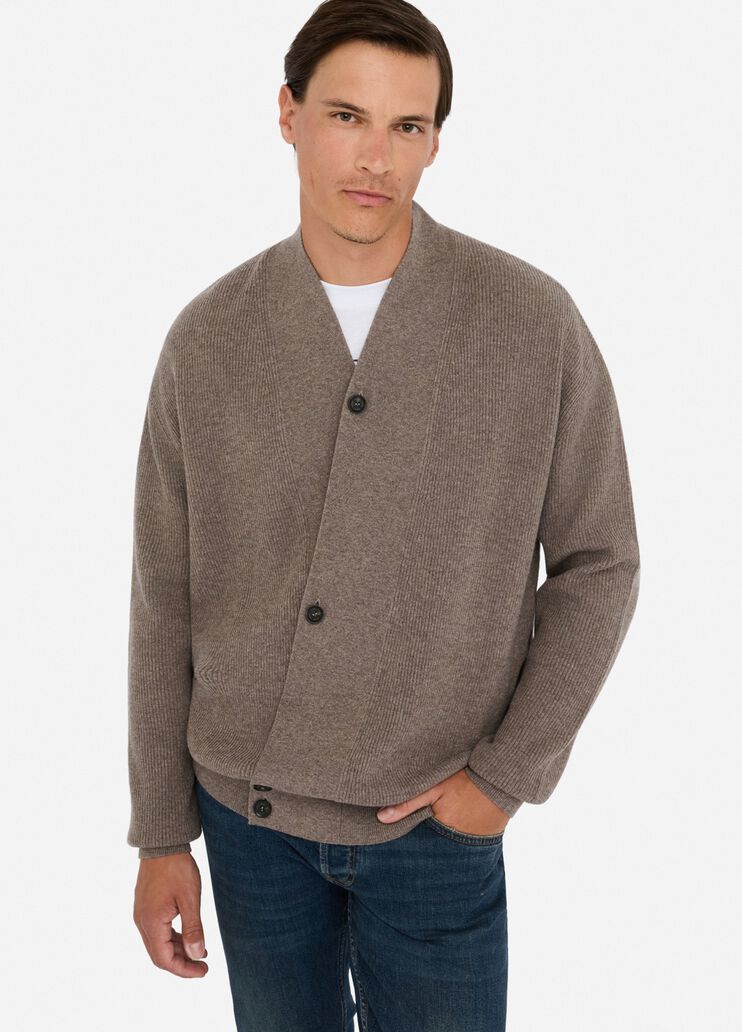 Cardigan aus Wolle und Kaschmir   Khaki Liu Jo - large image number 3 Cardigan aus Wolle und Kaschmir   Khaki Liu Jo - large image number 3