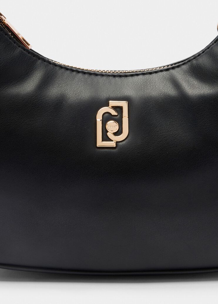 Sac hobo petit format avec chaîne noir Liu Jo - large image number 4