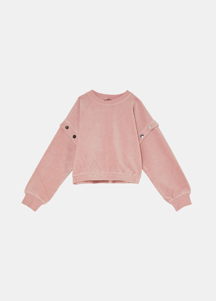 Velvet sweatshirt pink Liu Jo - large image number 2