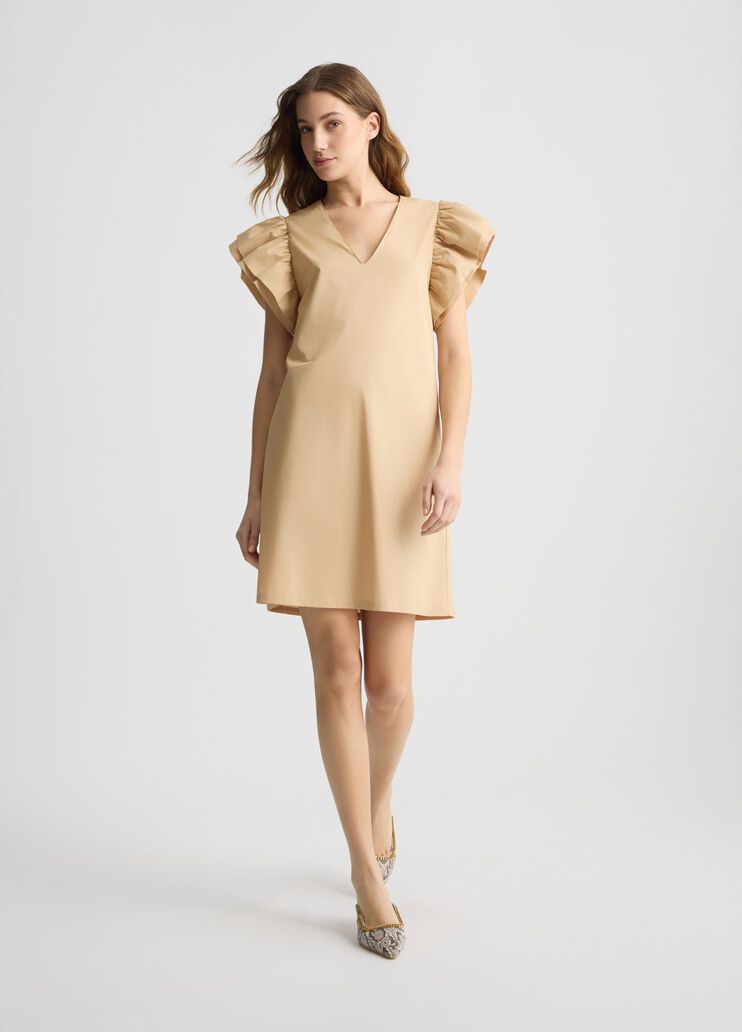 Short poplin dress beige Liu Jo - medium Short poplin dress beige Liu Jo - medium