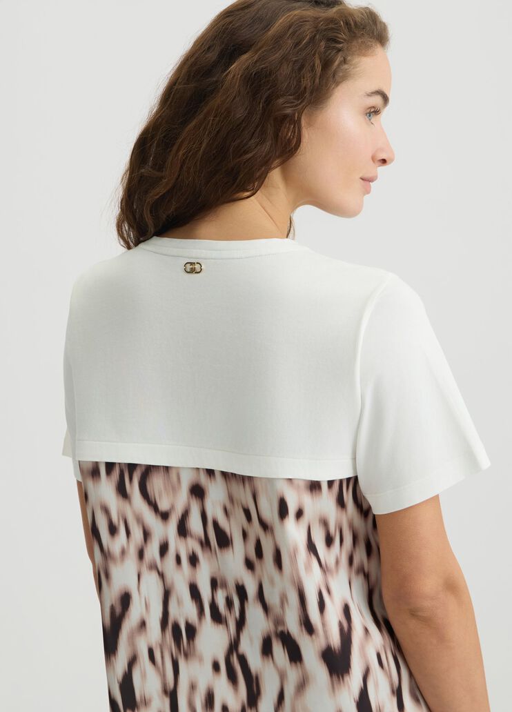 Printed satin T-shirt animal print Liu Jo - large image number 4 Printed satin T-shirt animal print Liu Jo - large image number 4