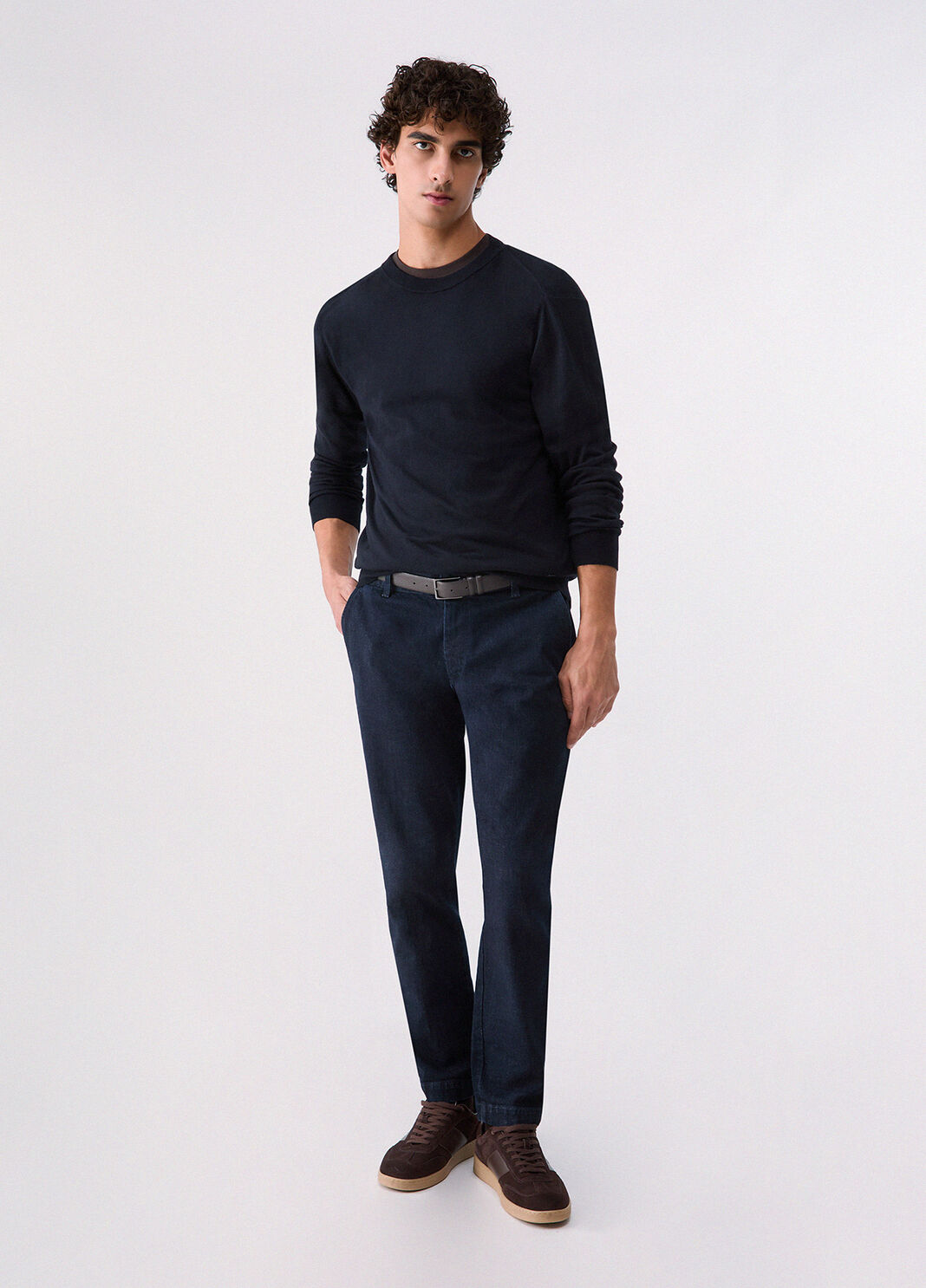 Knit in cotton and silk dark blue Liu Jo - large image number 5