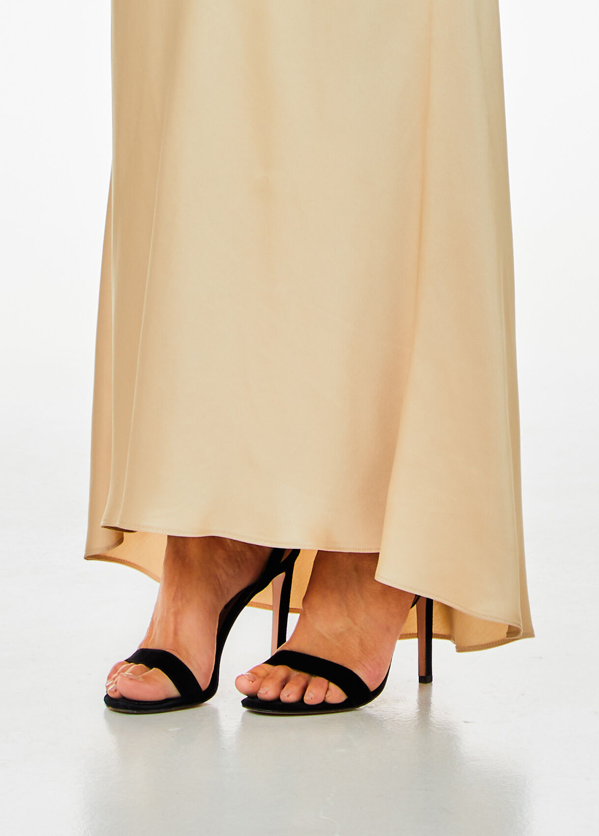 Long satin co-ord skirt colour beige | Liu Jo