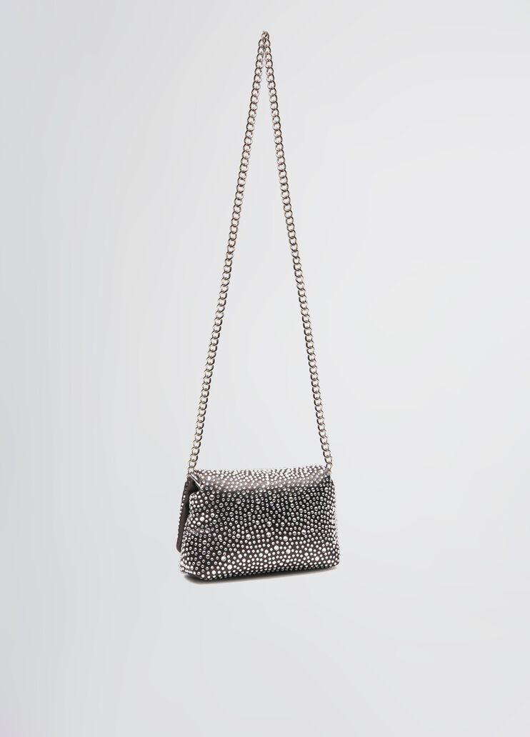 LaPuffy mini bag with rhinestones black Liu Jo - large image number 3 LaPuffy mini bag with rhinestones black Liu Jo - large image number 3