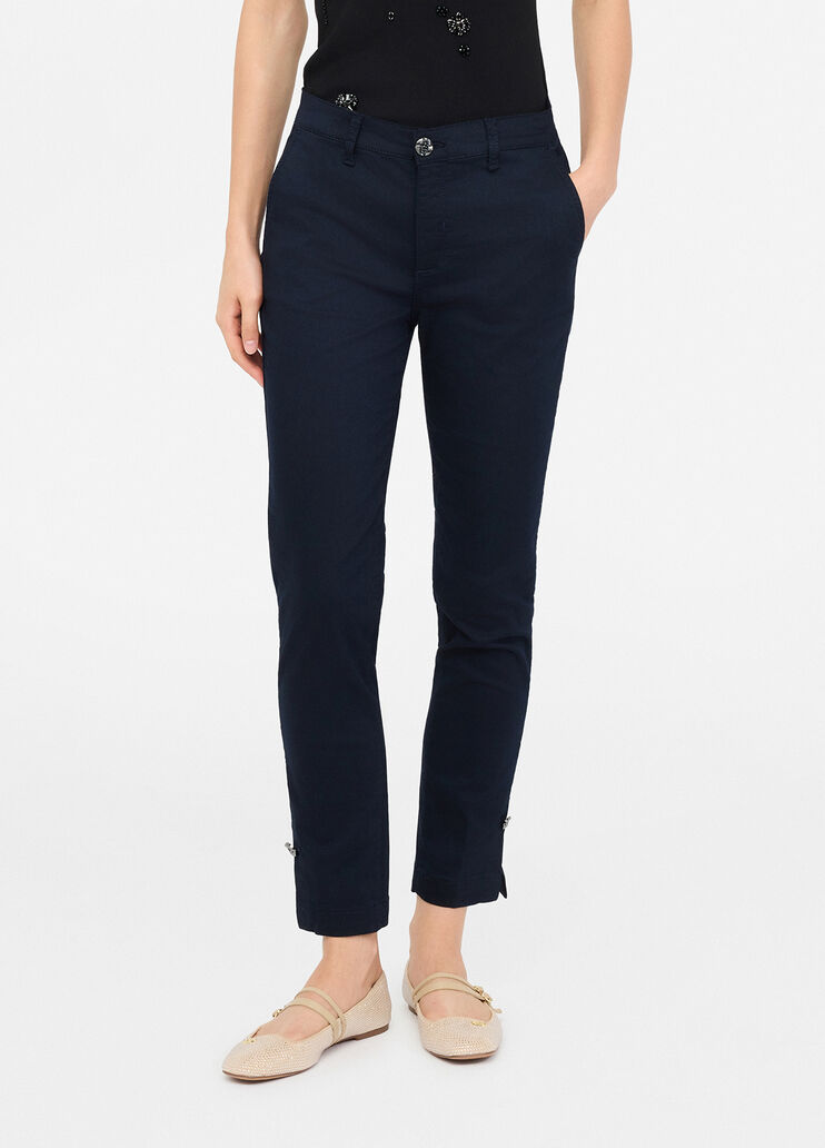 Chinohose im Slim-Fit Marineblau Liu Jo - medium