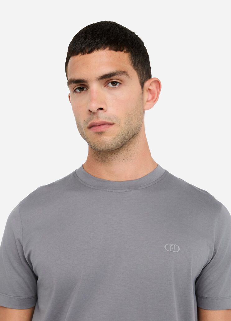 Cotton T-shirt grey Liu Jo - medium Cotton T-shirt grey Liu Jo - medium