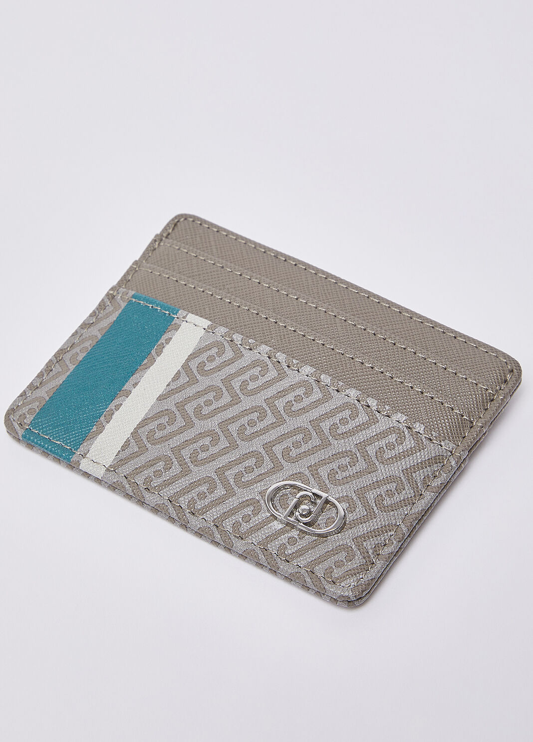 Tarjetero con monograma verde Liu Jo - large image number 4