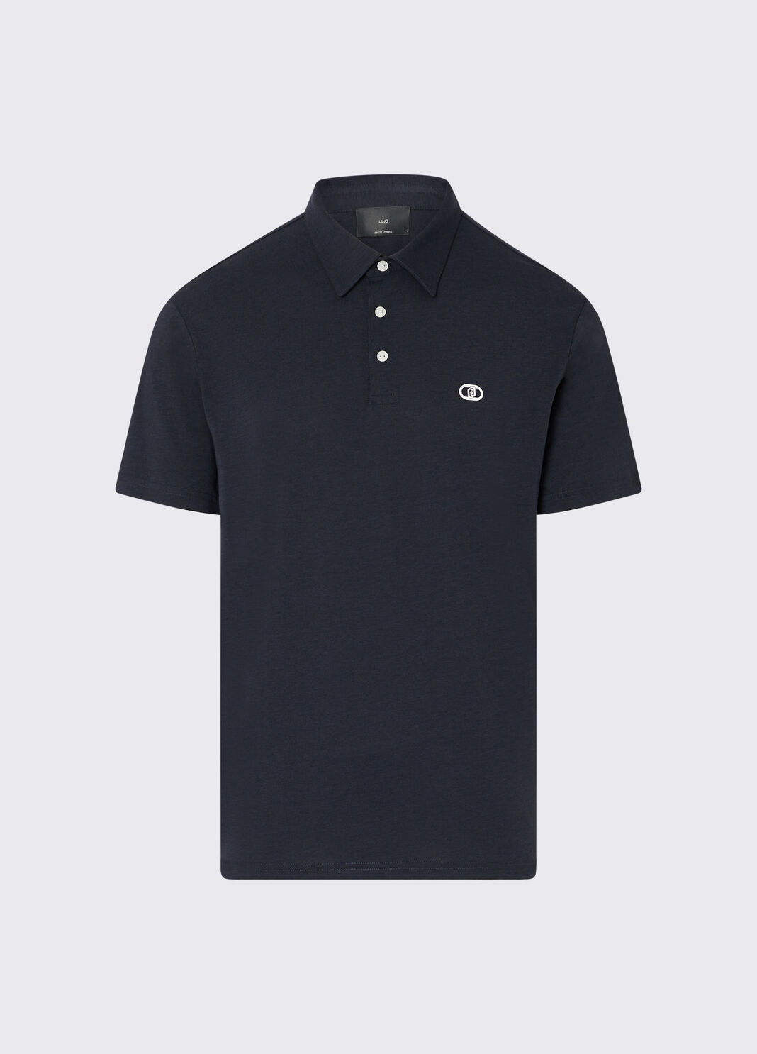 Polo-shirt with logo print dark blue Liu Jo - large image number 6
