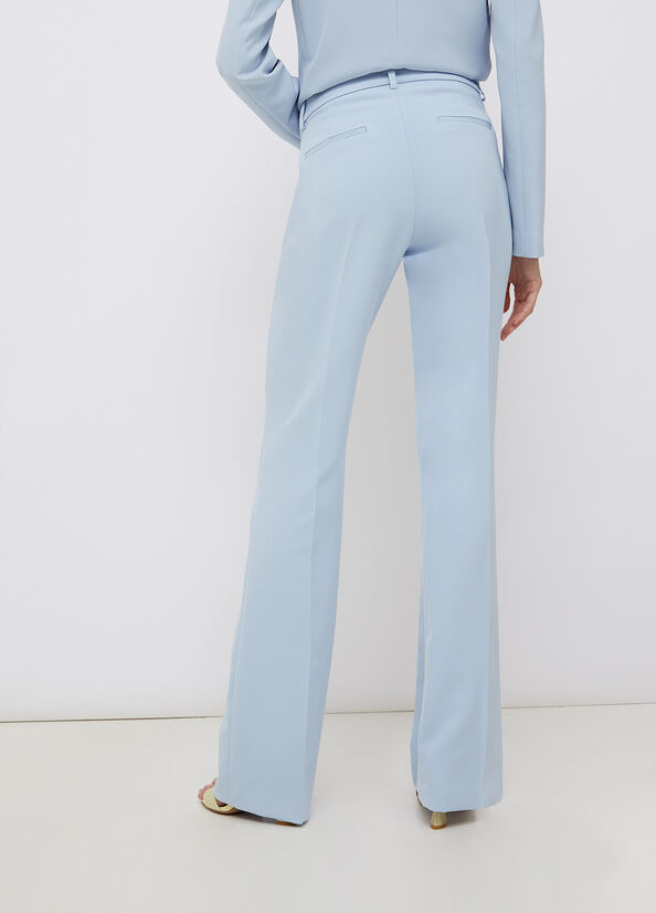 Elegante Hose mit hohem Bund Hellblau Liu Jo - large image number 1