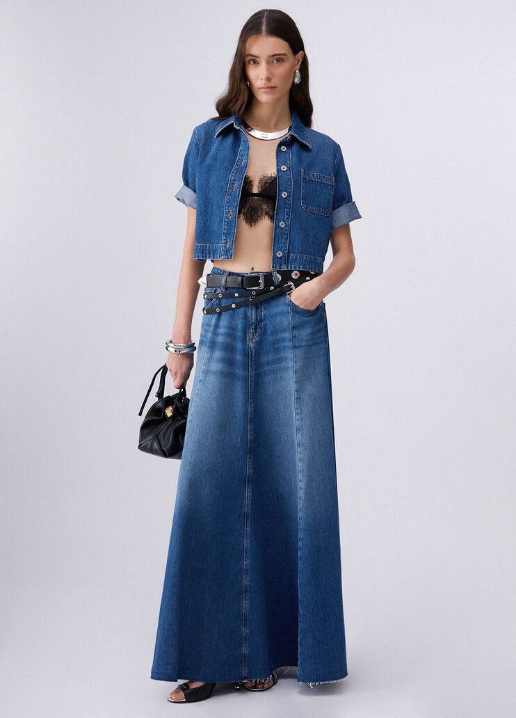 Denim shirt dark blue denim Liu Jo - medium