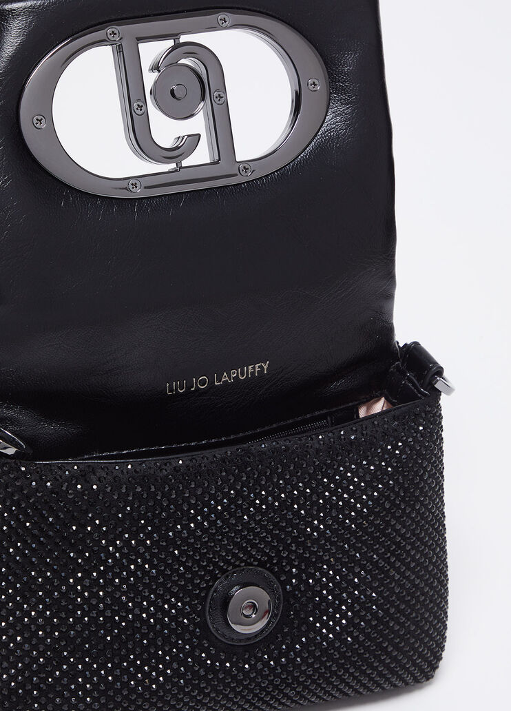 Small LaPuffy bag with rhinestones black Liu Jo - large image number 5 Small LaPuffy bag with rhinestones black Liu Jo - large image number 5